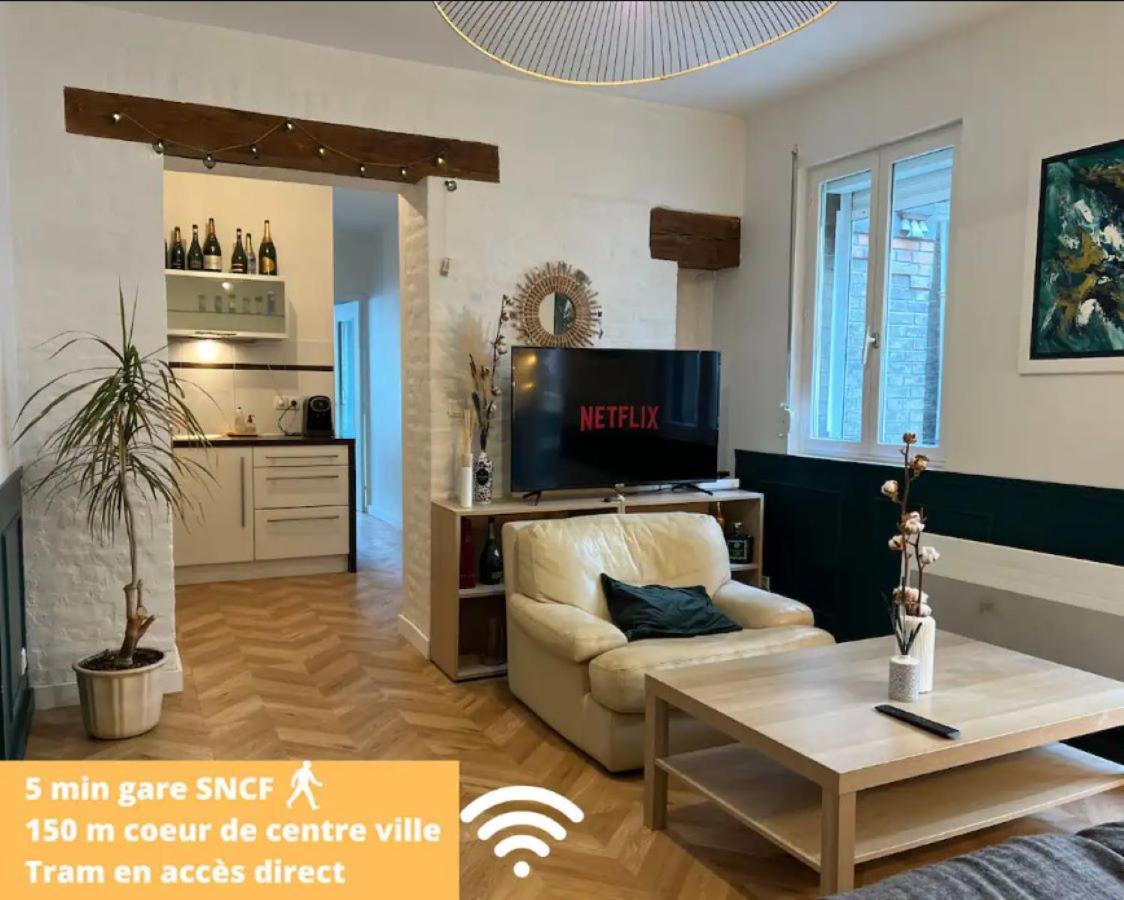 Coeur De Reims Logement Entier Apartment Luaran gambar